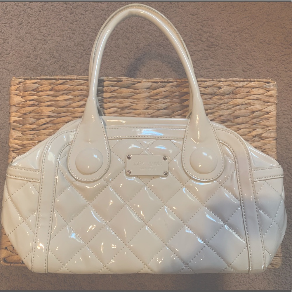 Kate spade cream patent leather purse